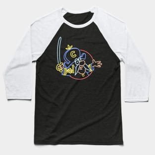 Capn Crunch neon style Baseball T-Shirt